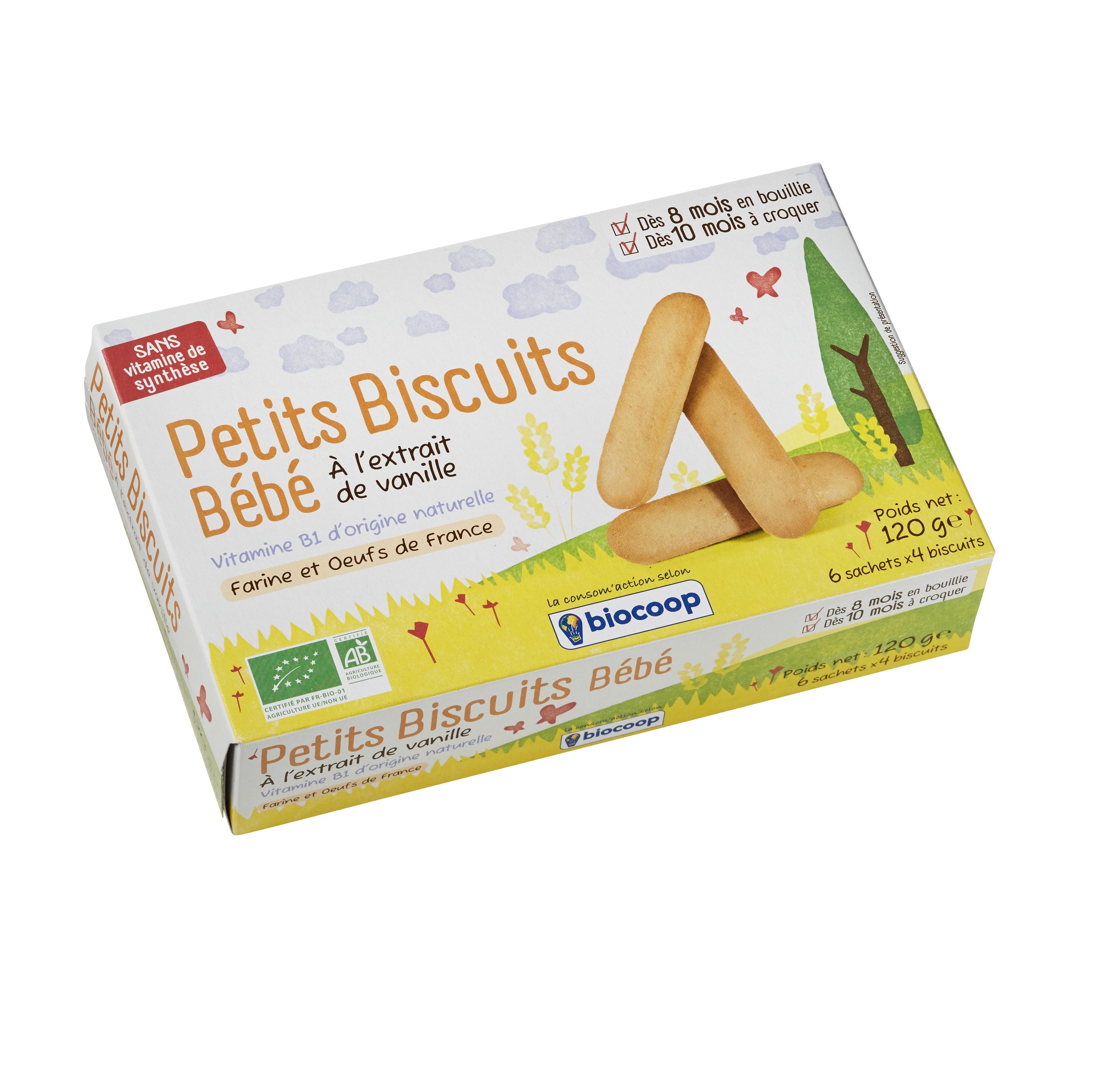 Biocoop innove avec ses Petits Biscuits Bébé bio à la vitamine B1 naturelle !