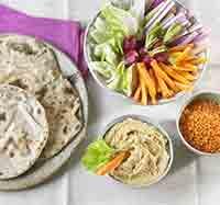 Tartinade de lentilles corail et pains à la poêle pour l’apéro Tartinade de lentilles corail et pains à la poêle pour l’apéro