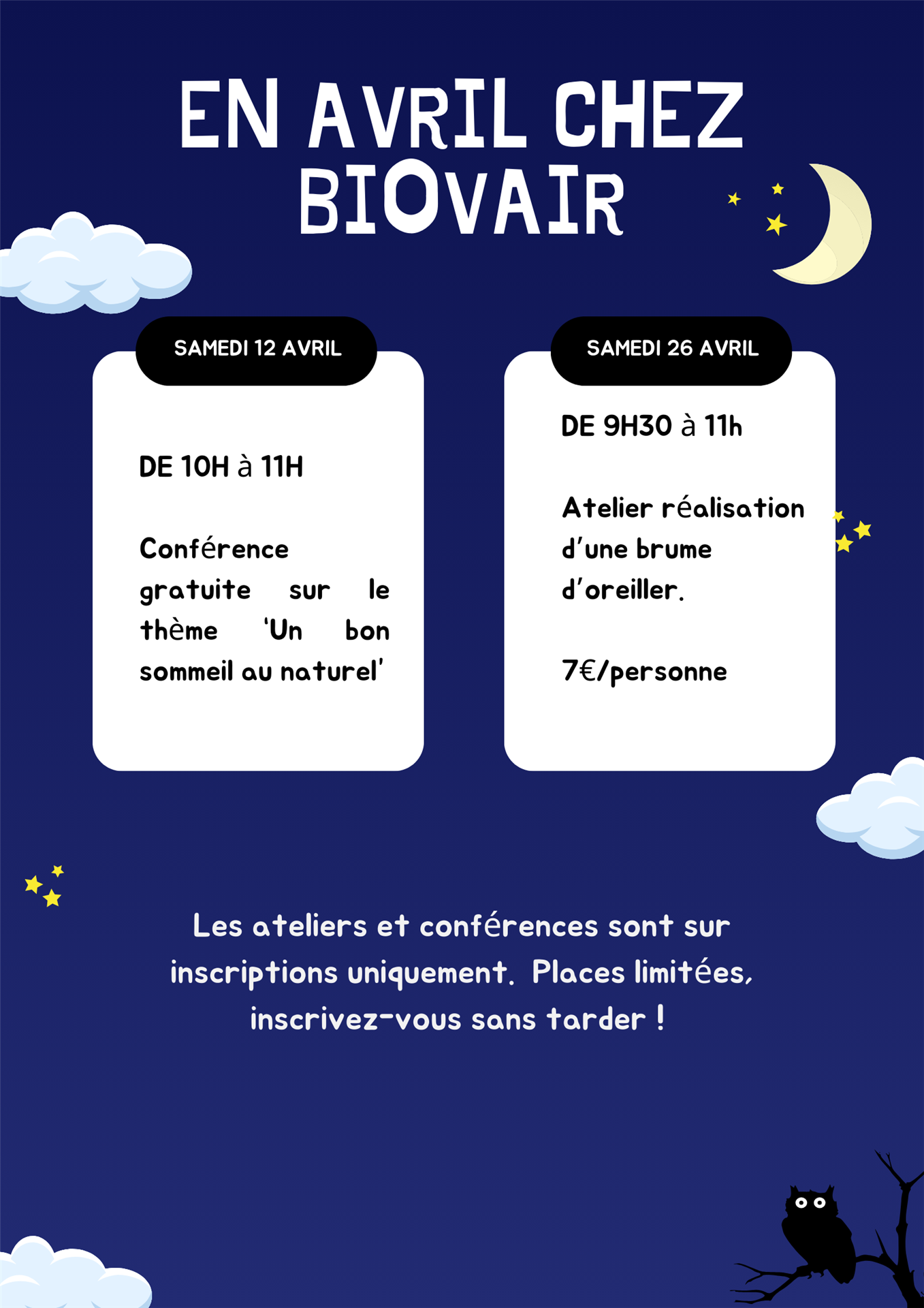 atelier et conférence Sommeil