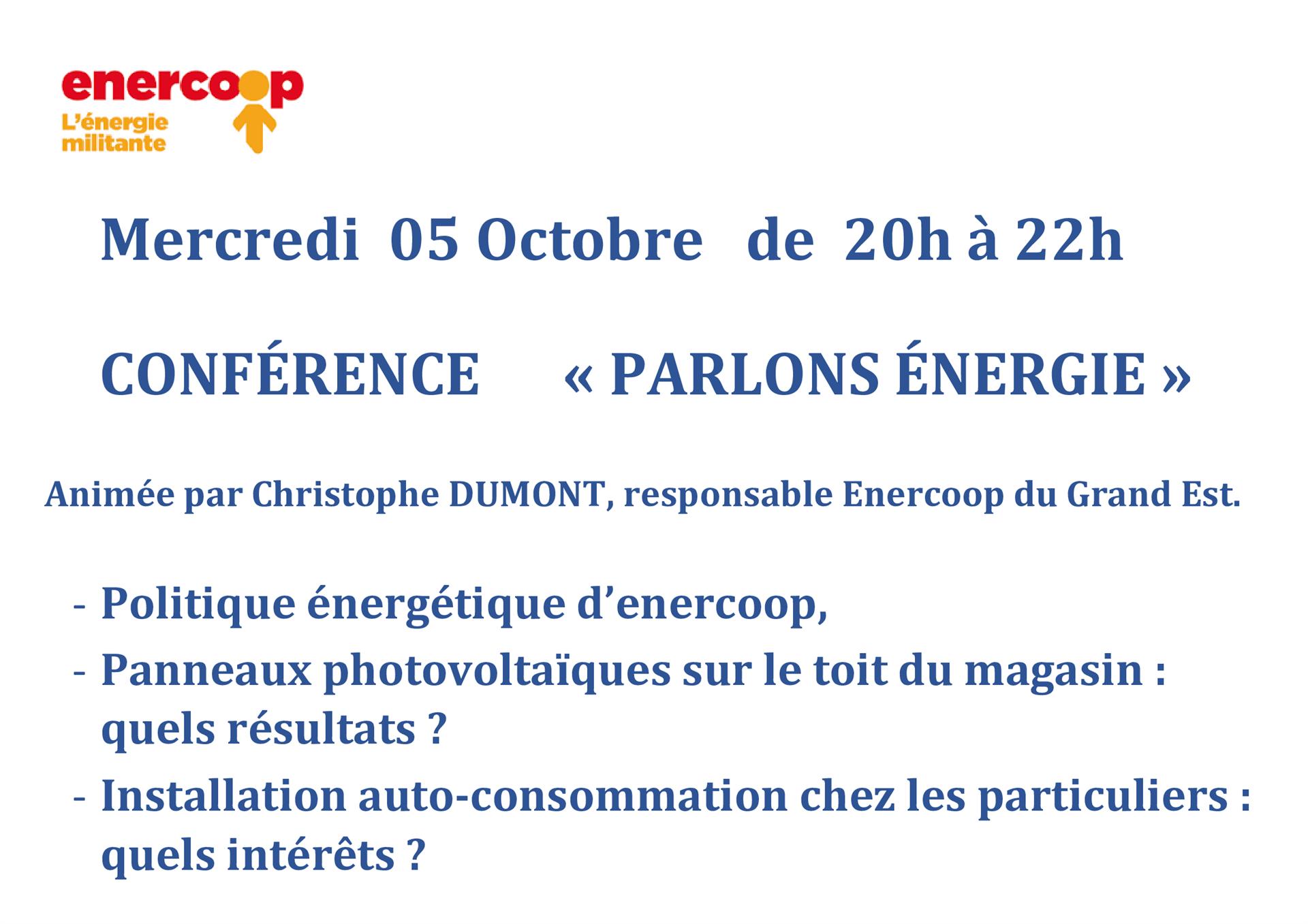 CONFERENCE (PARLONS ENERGIE)