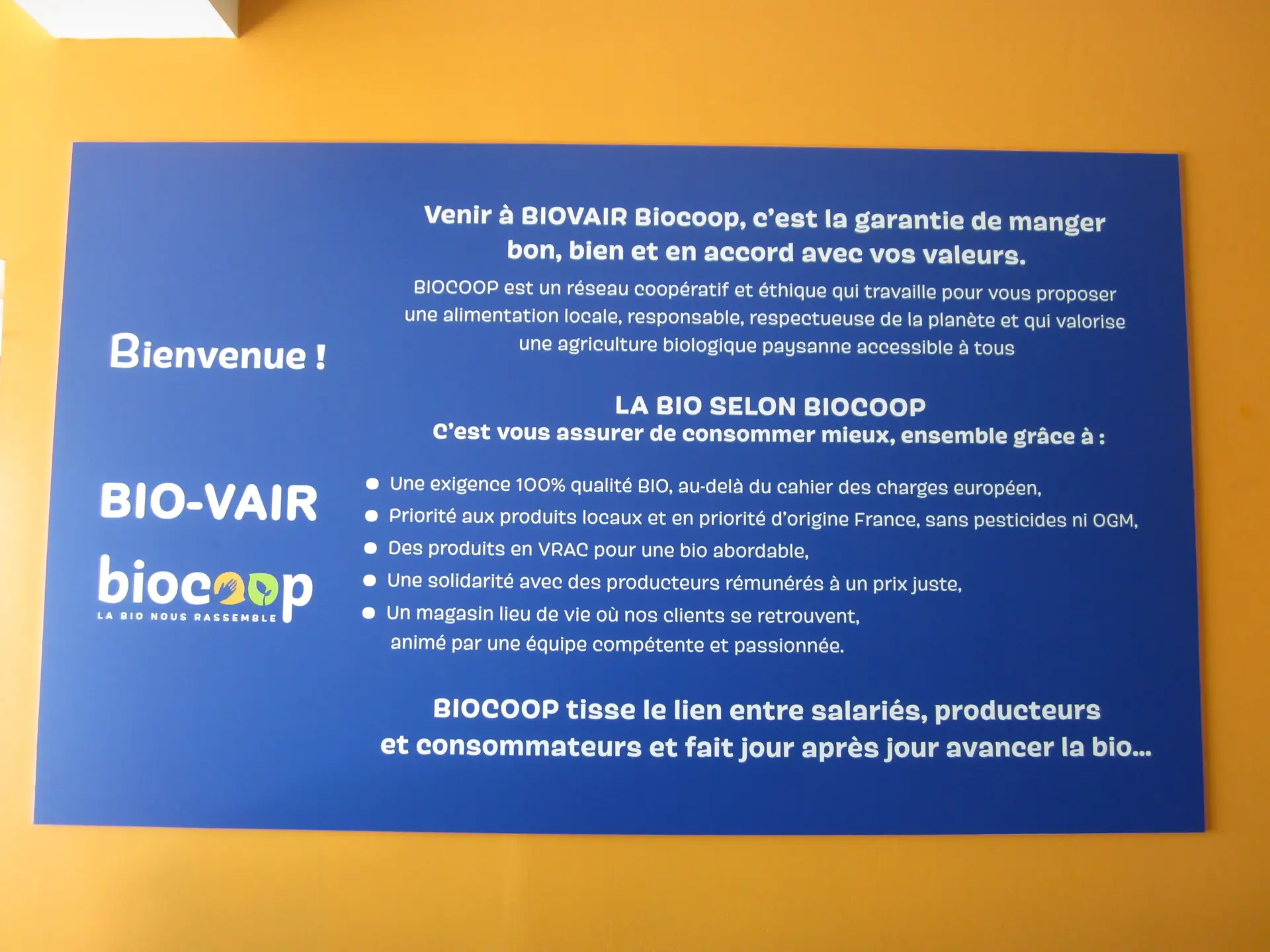 Photo Biocoop Biovair